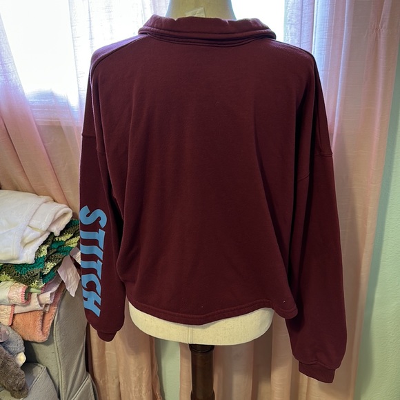 2/$25 Disney crop lilo & stitch, oversized sweater - Picture 4 of 5